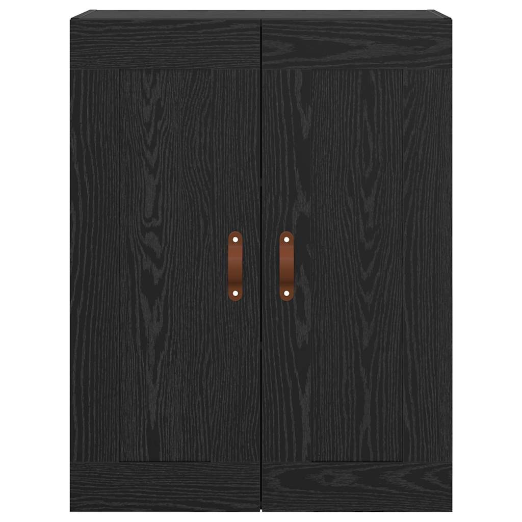 Vægskab Sort eg 69,5 x 34 x 90 cm Konstrueret træ