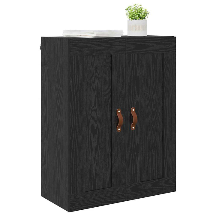 Vægskab Sort eg 69,5 x 34 x 90 cm Konstrueret træ