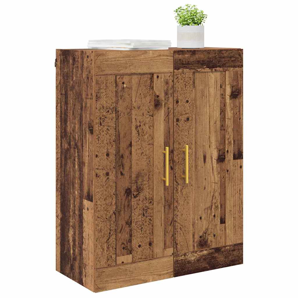 Vægskab Gammelt træ 69,5 x 34 x 90 cm Konstrueret træ