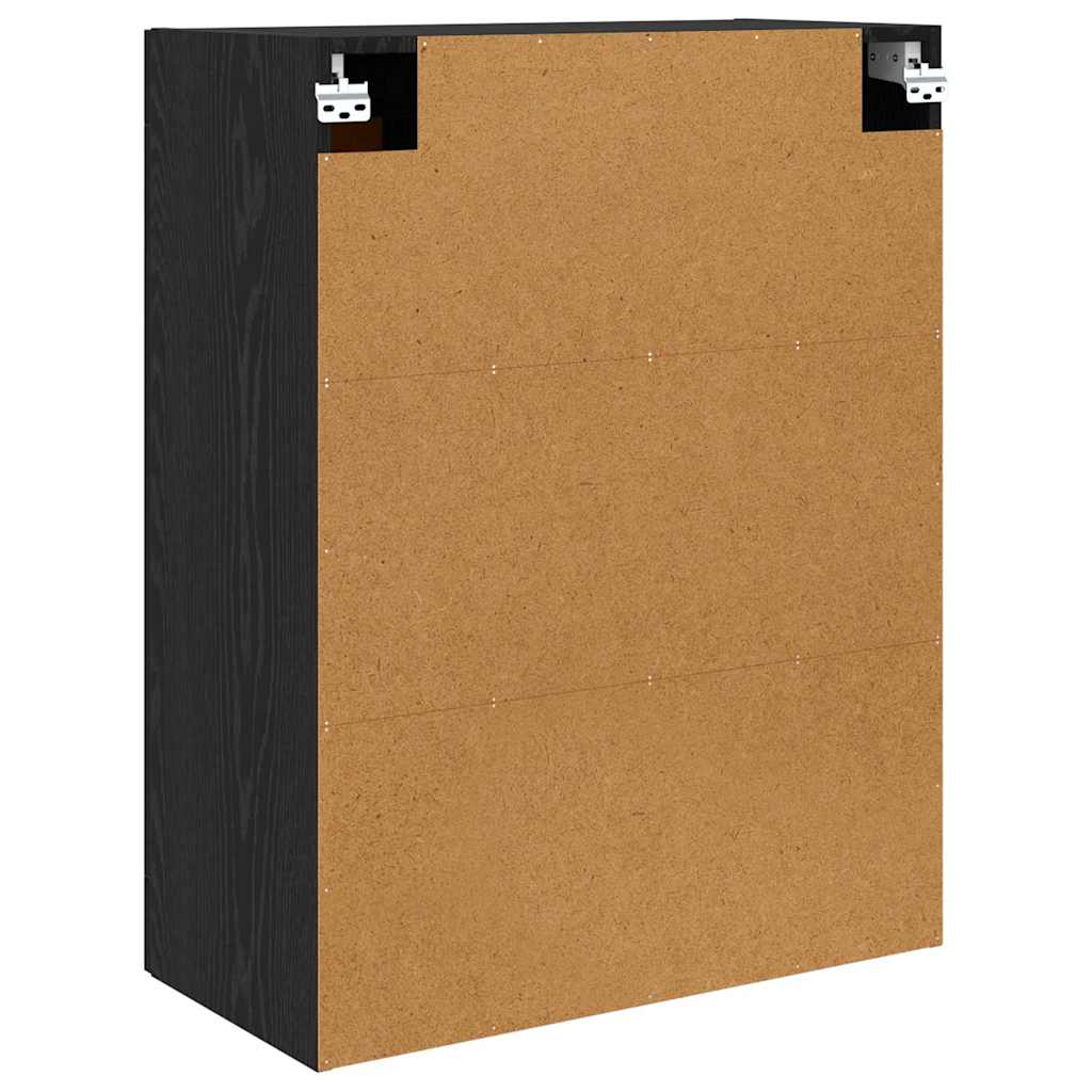 Vægskab Sort eg 69,5 x 34 x 90 cm Konstrueret træ