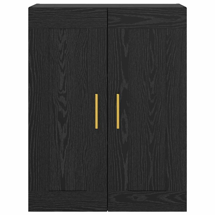 Vægskab Sort eg 69,5 x 34 x 90 cm Konstrueret træ