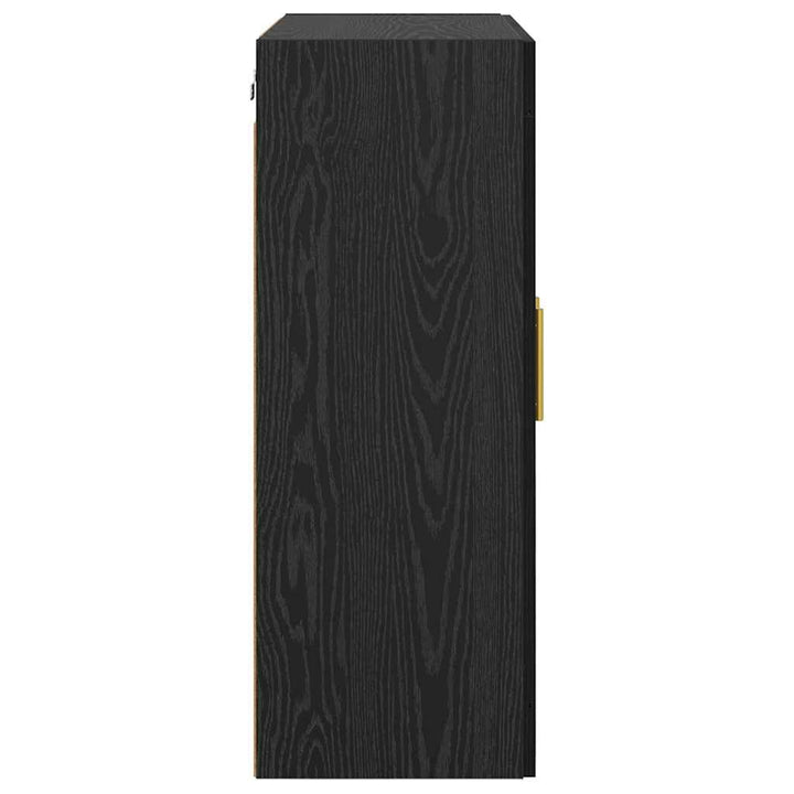 Vægskab Sort eg 69,5 x 34 x 90 cm Konstrueret træ