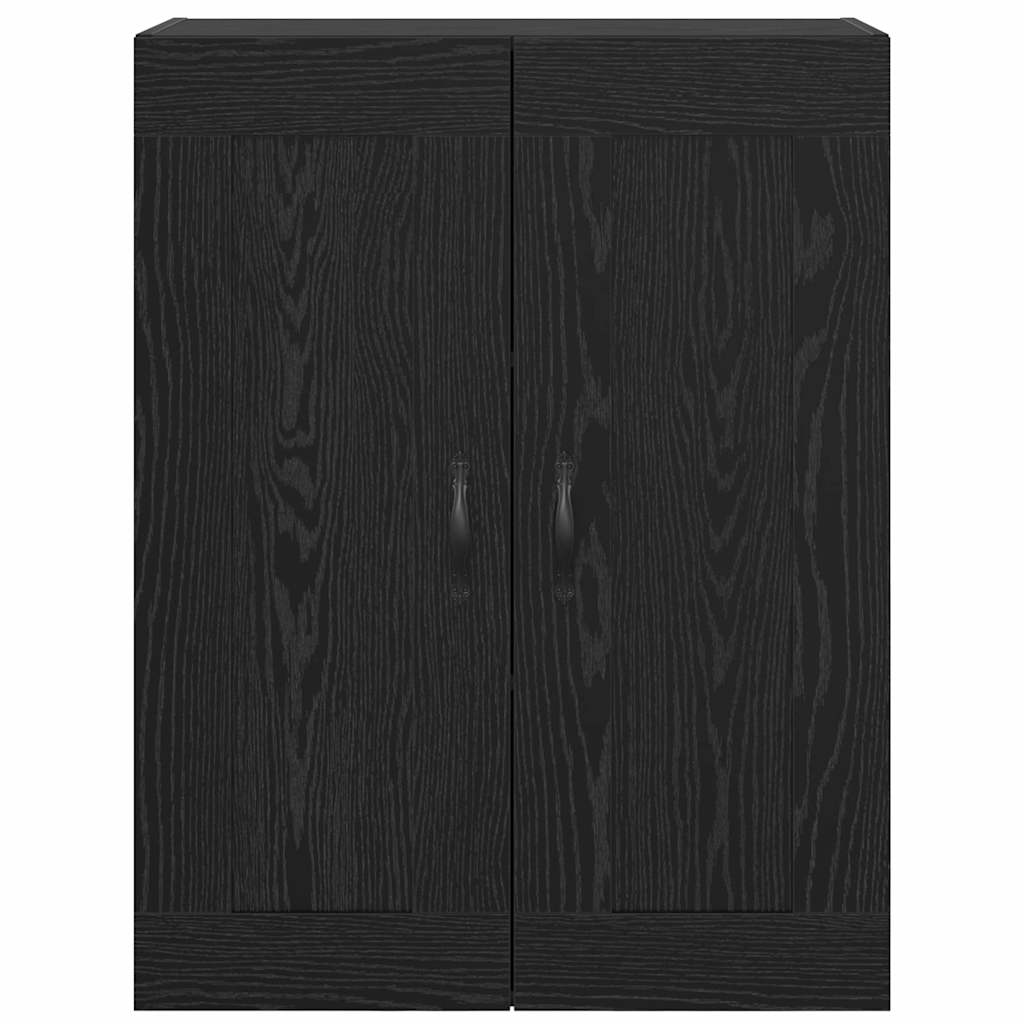 Vægskab Sort eg 69,5 x 34 x 90 cm Konstrueret træ