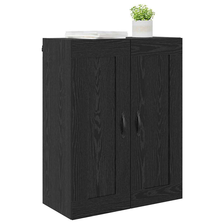 Vægskab Sort eg 69,5 x 34 x 90 cm Konstrueret træ