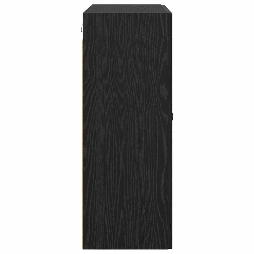 Vægskab Sort eg 69,5 x 34 x 90 cm Konstrueret træ