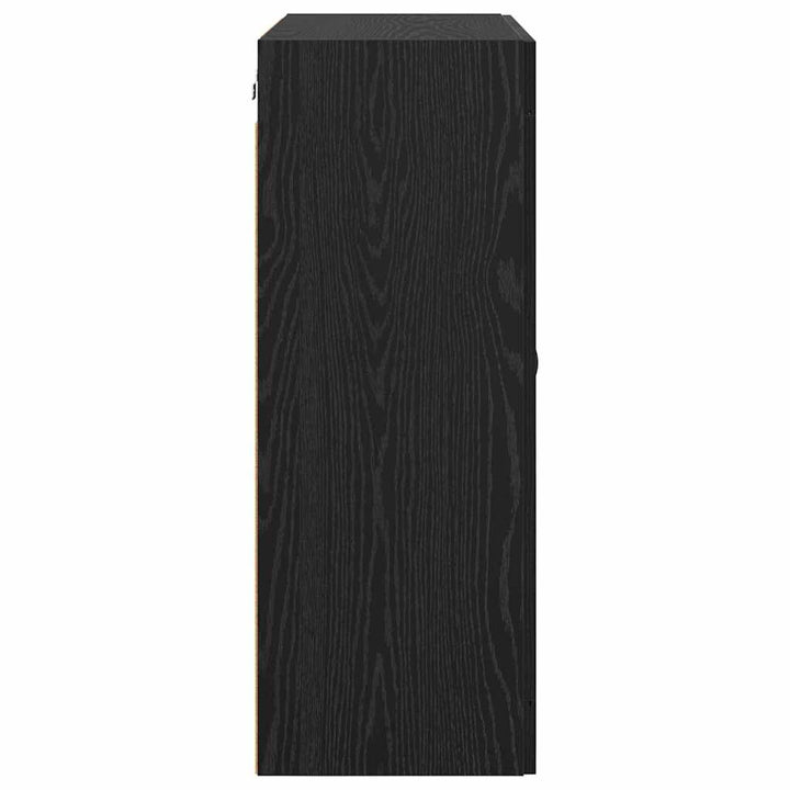 Vægskab Sort eg 69,5 x 34 x 90 cm Konstrueret træ