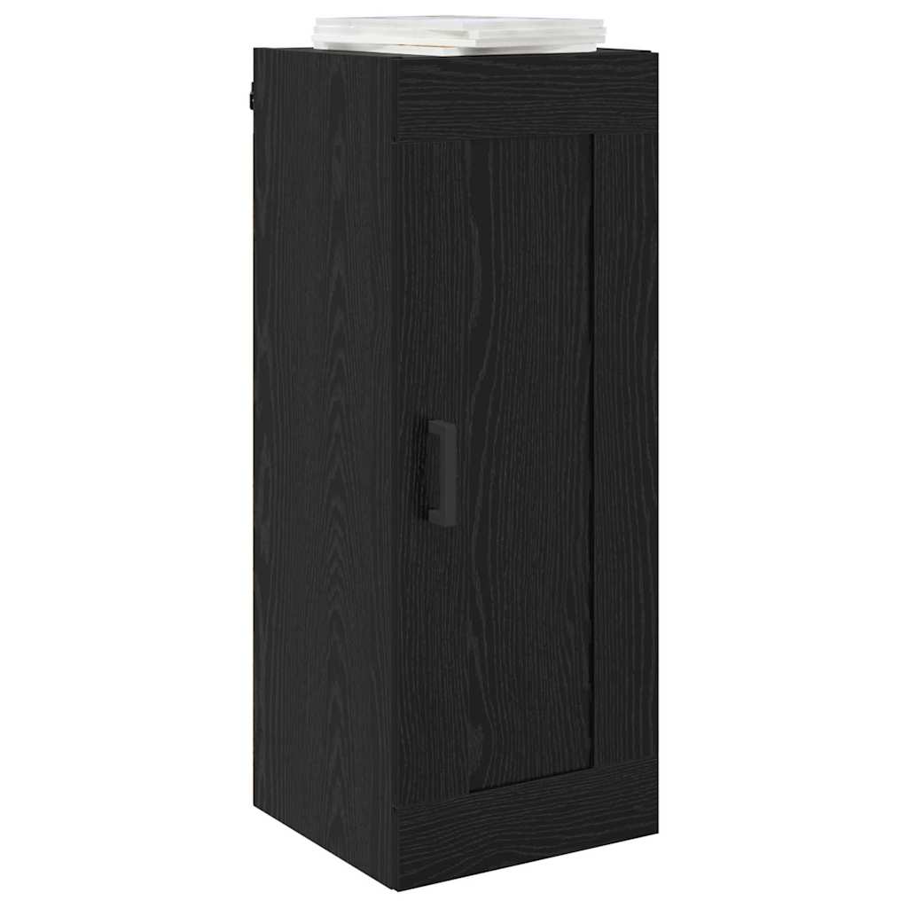 Vægskab Sort eg 34,5 x 34 x 90 cm Konstrueret træ