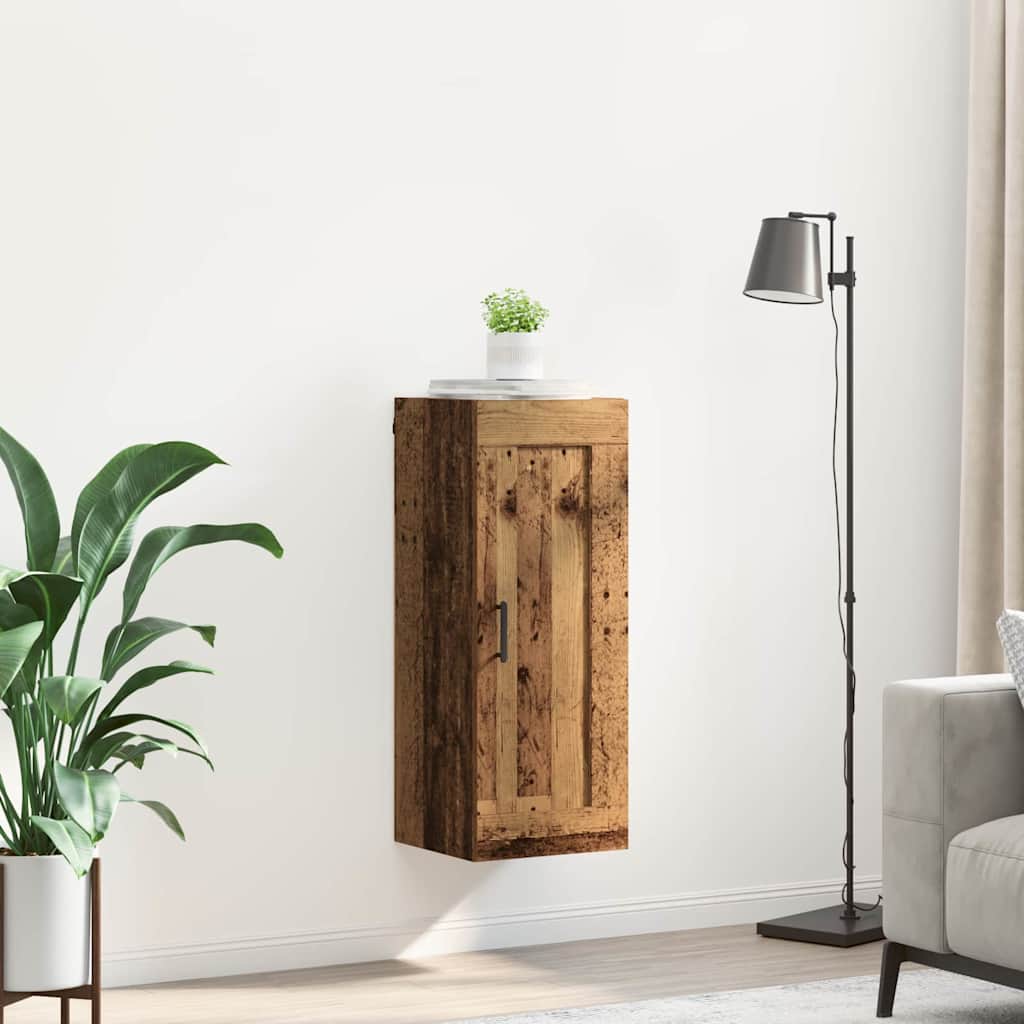 Vægskab Gammelt træ 34,5 x 34 x 90 cm Konstrueret træ