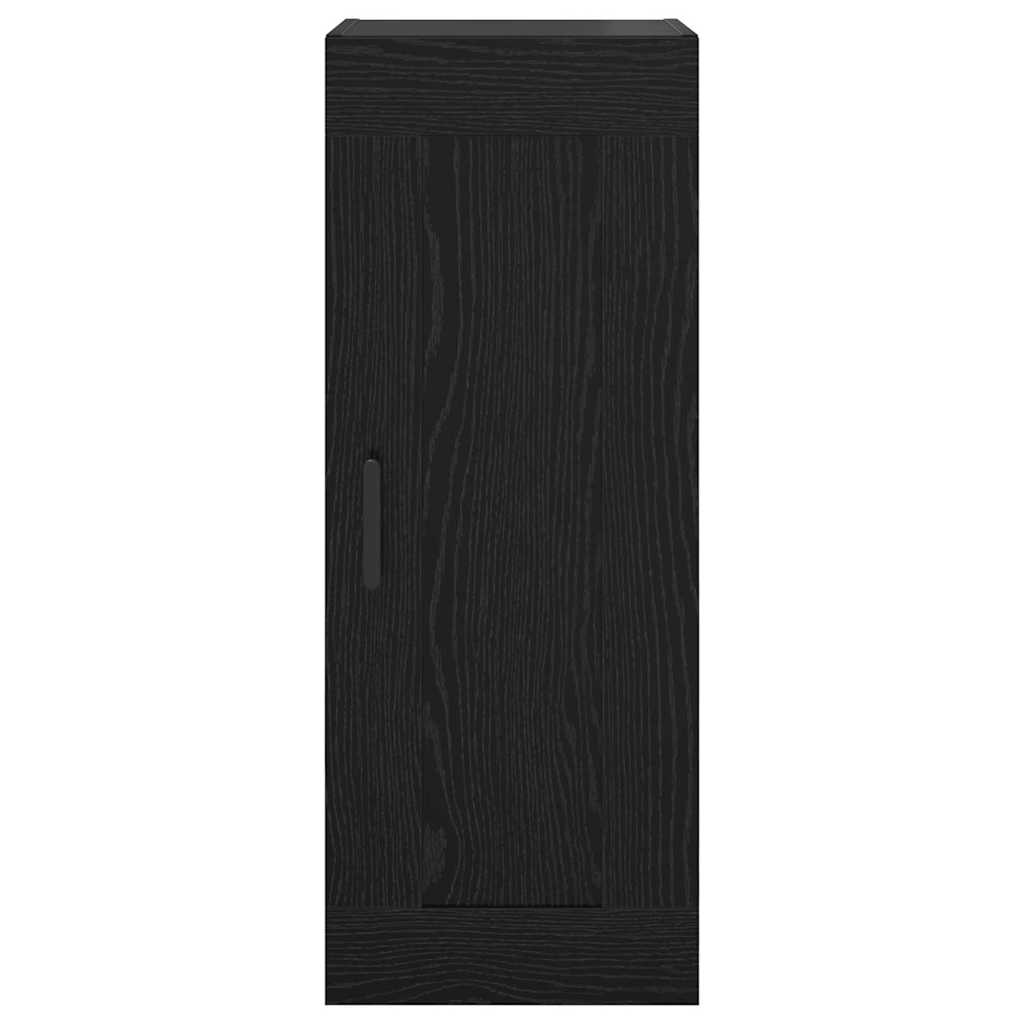 Vægskab Sort eg 34,5 x 34 x 90 cm Konstrueret træ