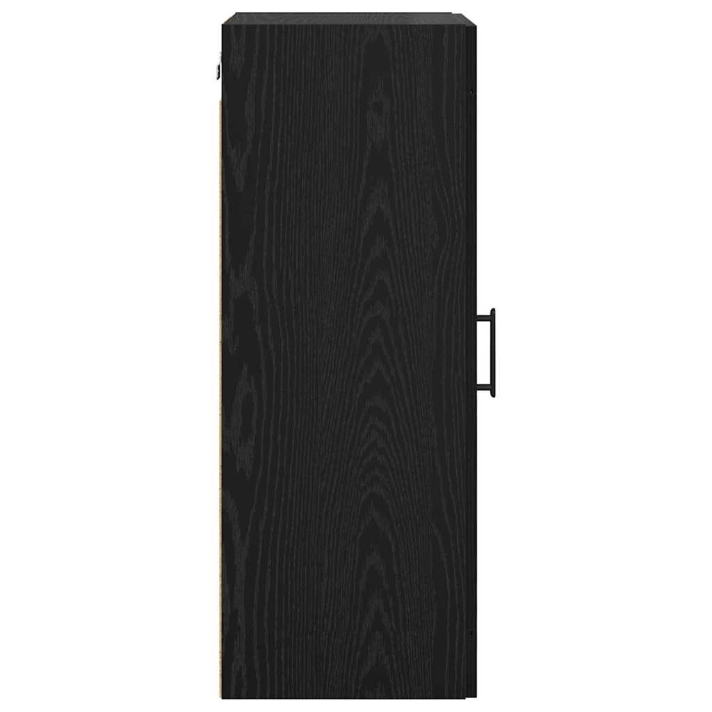 Vægskab Sort eg 34,5 x 34 x 90 cm Konstrueret træ