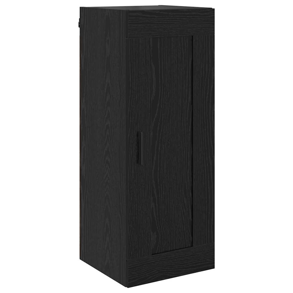 Vægskab Sort eg 34,5 x 34 x 90 cm Konstrueret træ