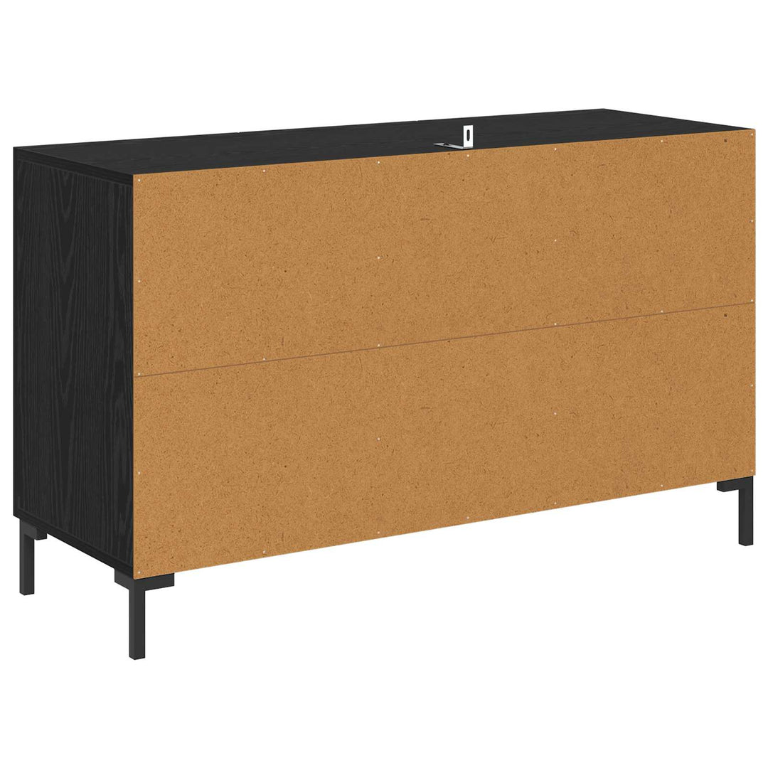 Sideboard med skuffe Sort eg 100 x 36 x 60 cm Konstrueret træ