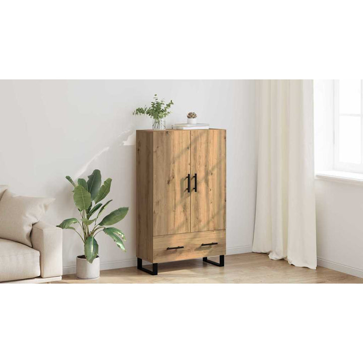 Highboard Artisan Egetræ 69,5 x 30 x 115 cm Konstrueret træ