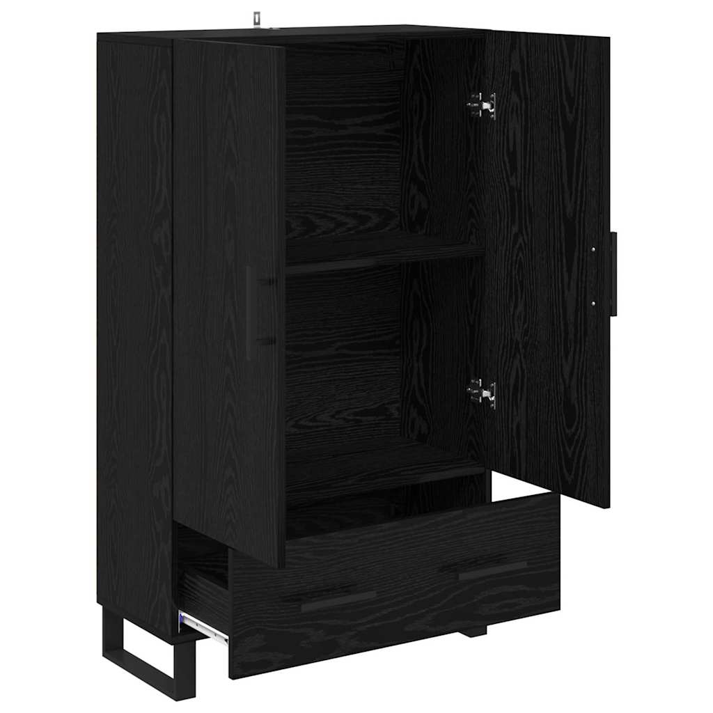 Highboard Sort eg 69,5 x 30 x 115 cm Konstrueret træ
