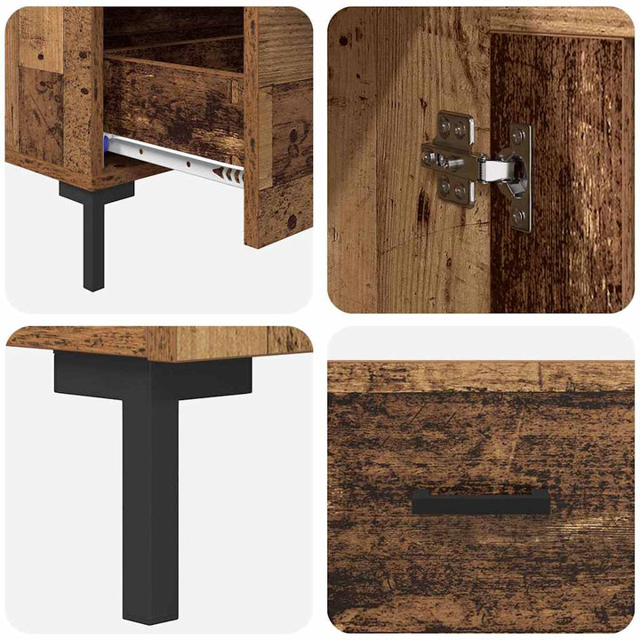 Highboard Gammelt træ 69,5 x 31 x 115 cm Konstrueret træ