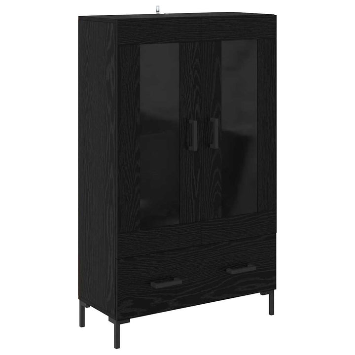 Highboard Sort eg 69,5 x 31 x 115 cm Konstrueret træ