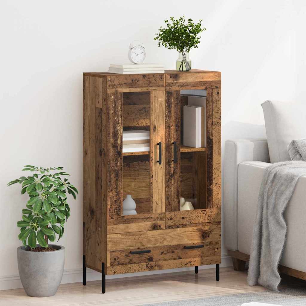 Highboard CORONA Gammelt træ 69,5 x 31 x 115 cm Konstrueret træ