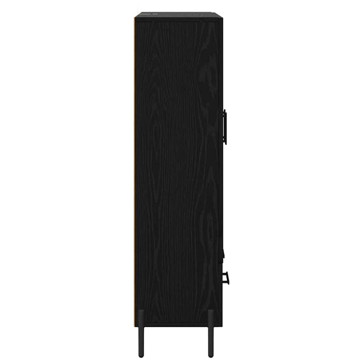 Highboard CORONA Sort eg 69,5 x 31 x 115 cm Konstrueret træ