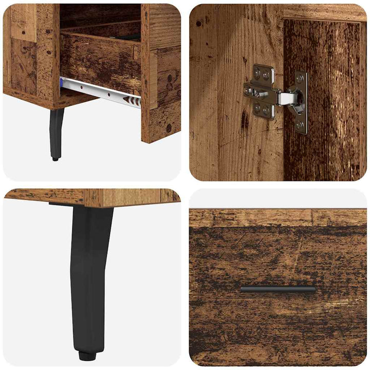 Highboard Gammelt træ 69,5 x 31 x 115 cm Konstrueret træ