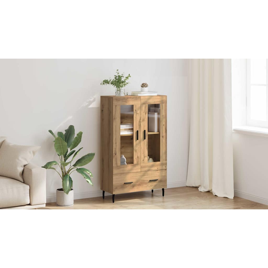 Highboard Artisan Egetræ 69,5 x 31 x 115 cm Konstrueret træ