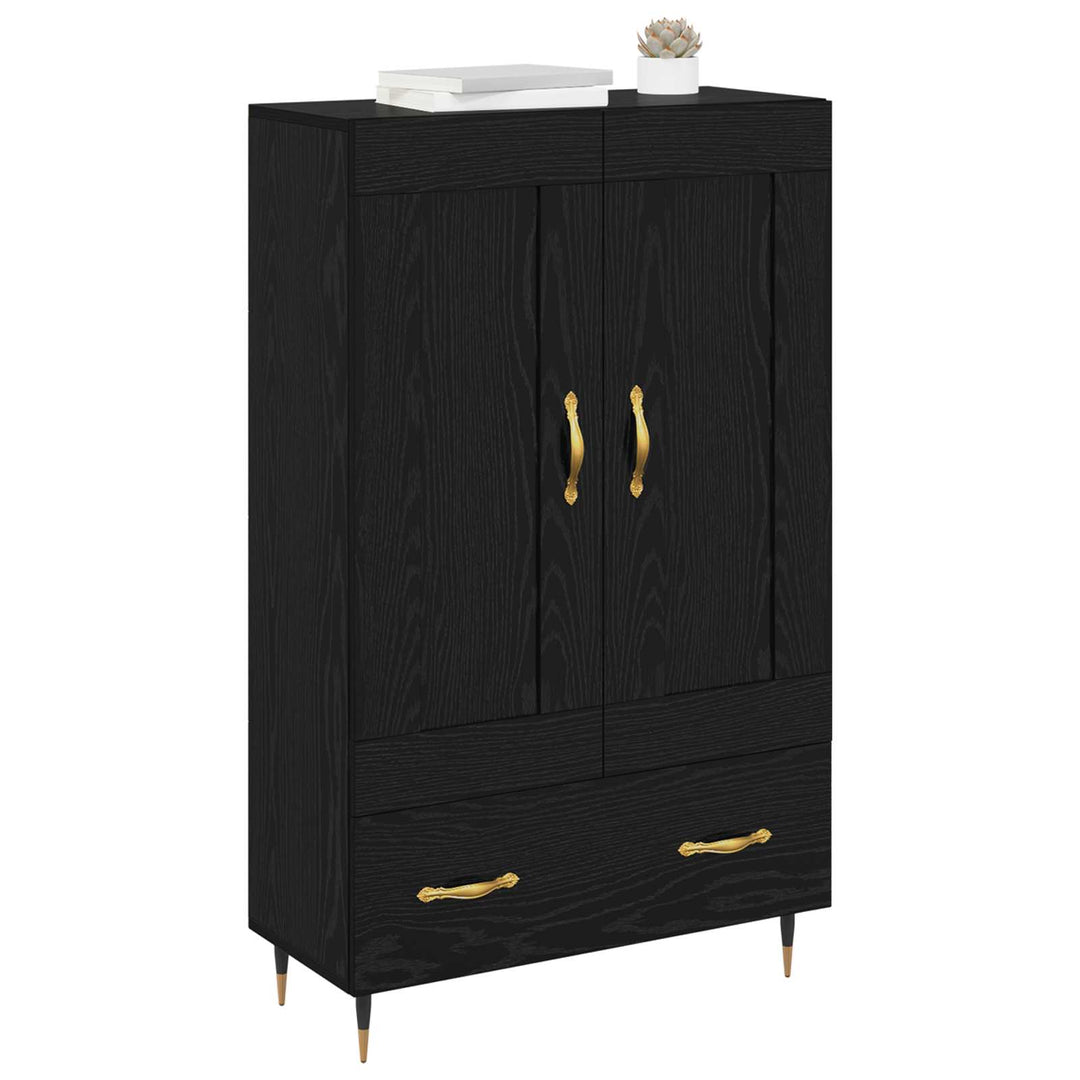 Highboard Sort eg 69,5 x 31 x 115 cm Konstrueret træ
