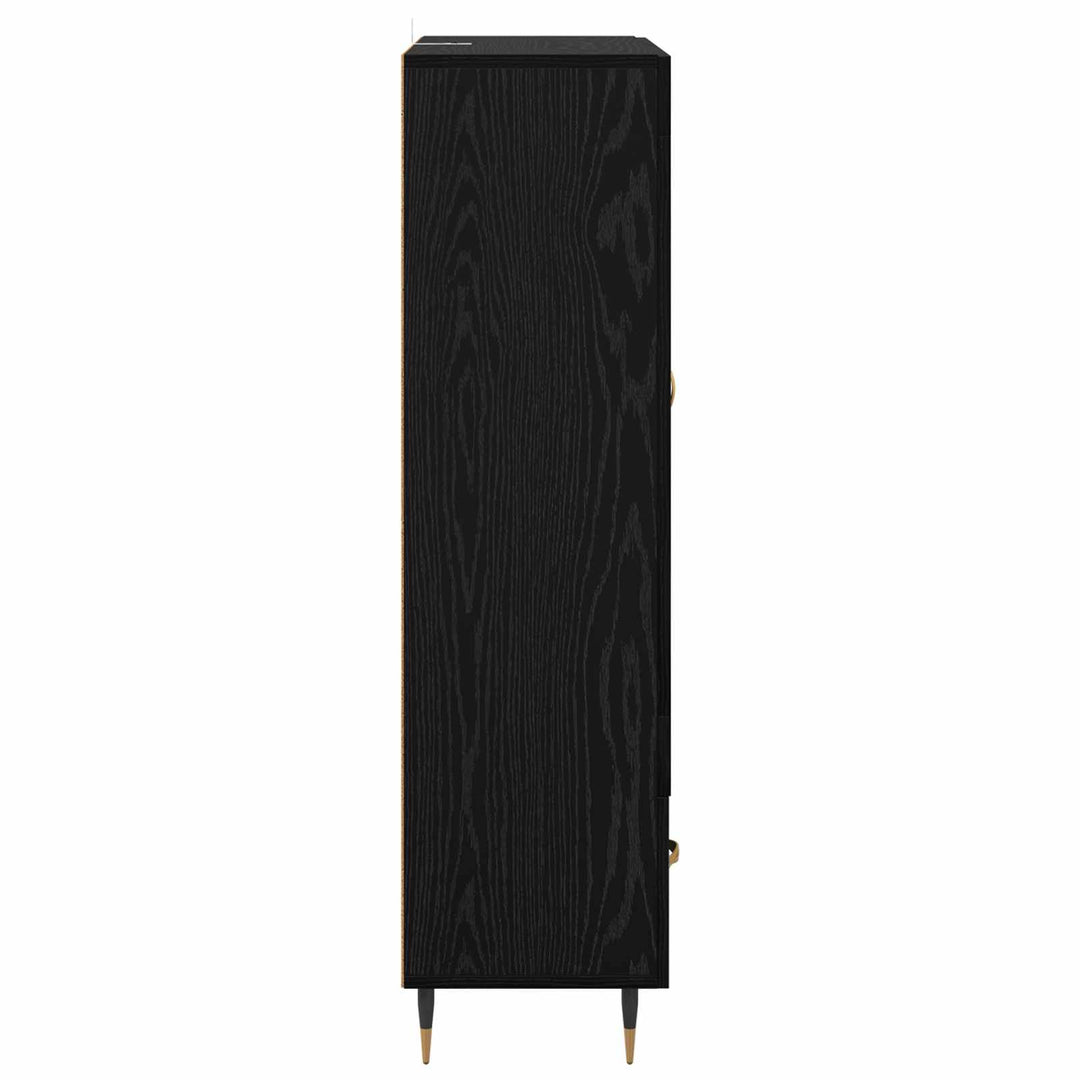 Highboard Sort eg 69,5 x 31 x 115 cm Konstrueret træ