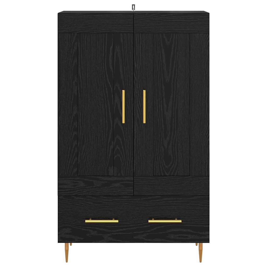 Highboard Sort eg 69,5 x 31 x 115 cm Konstrueret træ