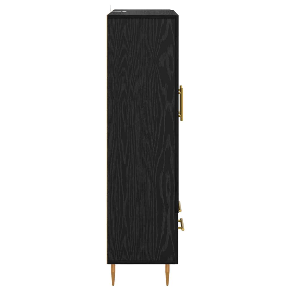 Highboard Sort eg 69,5 x 31 x 115 cm Konstrueret træ