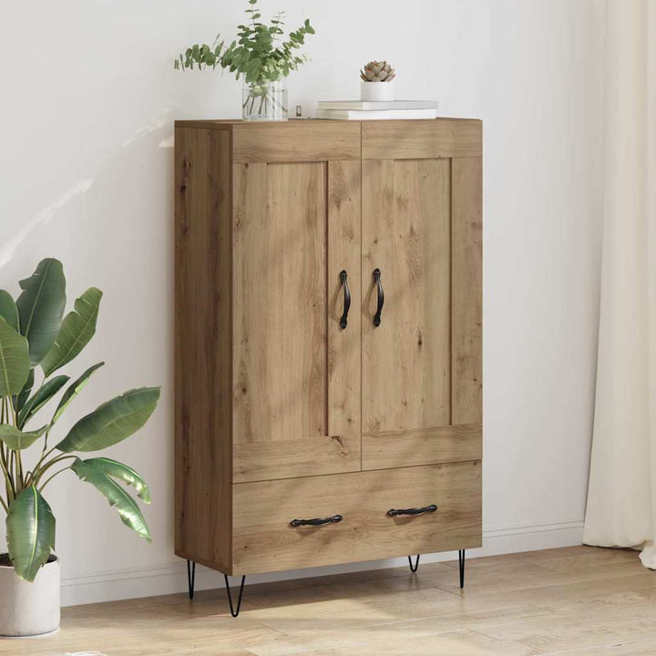 Highboard Artisan Egetræ 69,5 x 31 x 115 cm Konstrueret træ