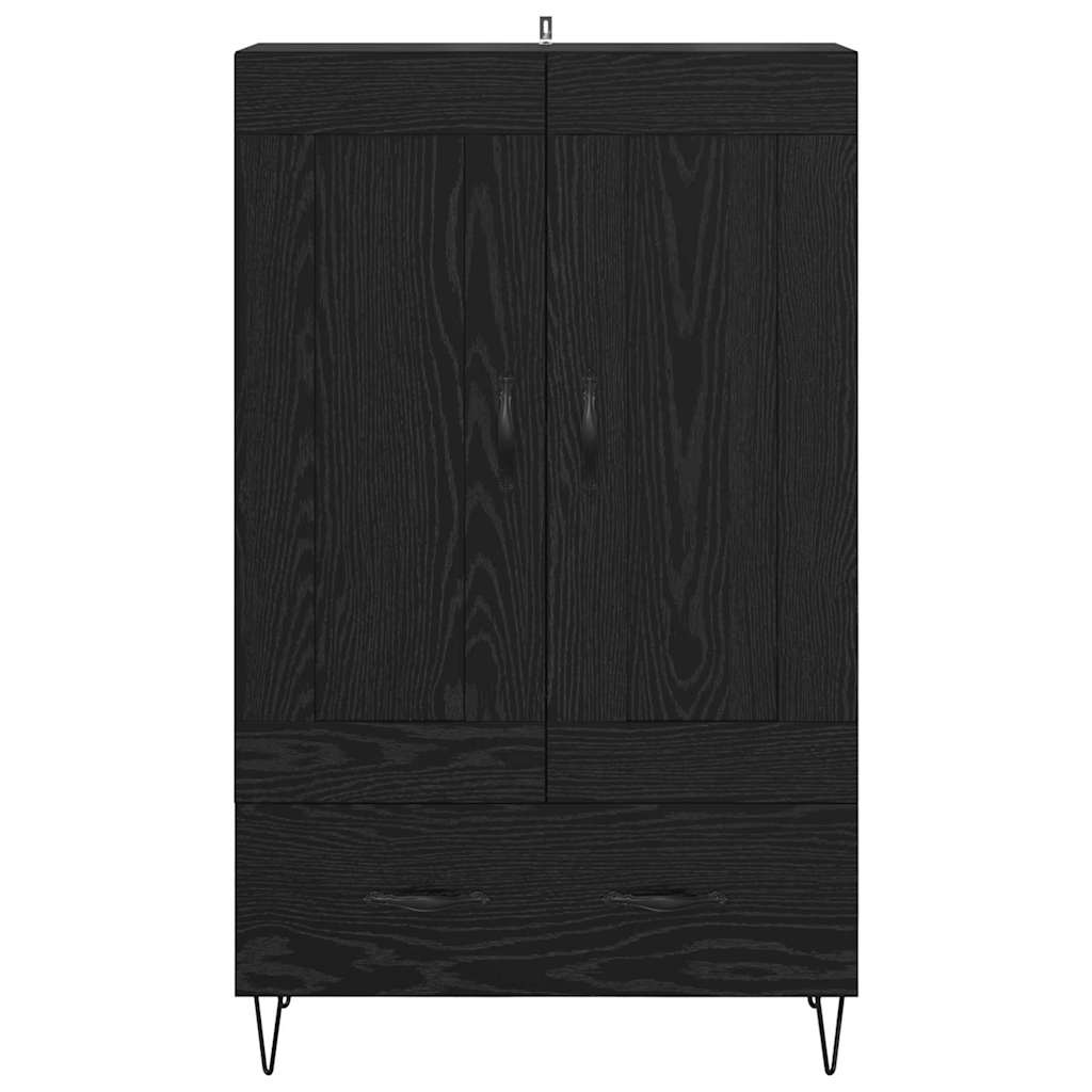 Highboard Sort eg 69,5 x 31 x 115 cm Konstrueret træ
