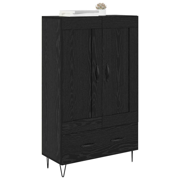 Highboard Sort eg 69,5 x 31 x 115 cm Konstrueret træ