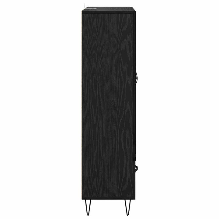 Highboard Sort eg 69,5 x 31 x 115 cm Konstrueret træ
