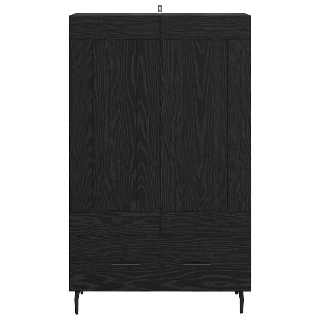Highboard Sort eg 69,5 x 31 x 115 cm Konstrueret træ