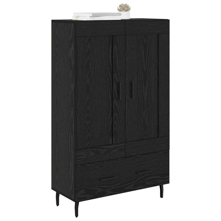 Highboard Sort eg 69,5 x 31 x 115 cm Konstrueret træ