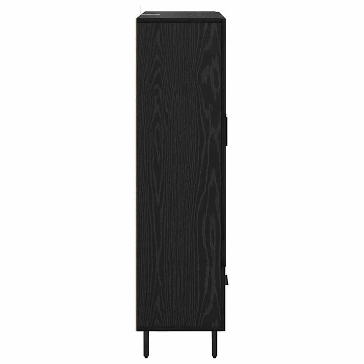 Highboard Sort eg 69,5 x 31 x 115 cm Konstrueret træ
