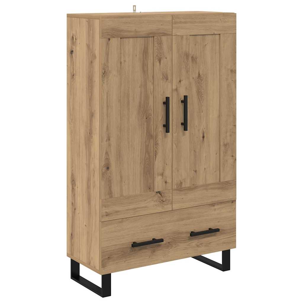 Highboard Artisan Egetræ 69,5 x 31 x 115 cm Konstrueret træ
