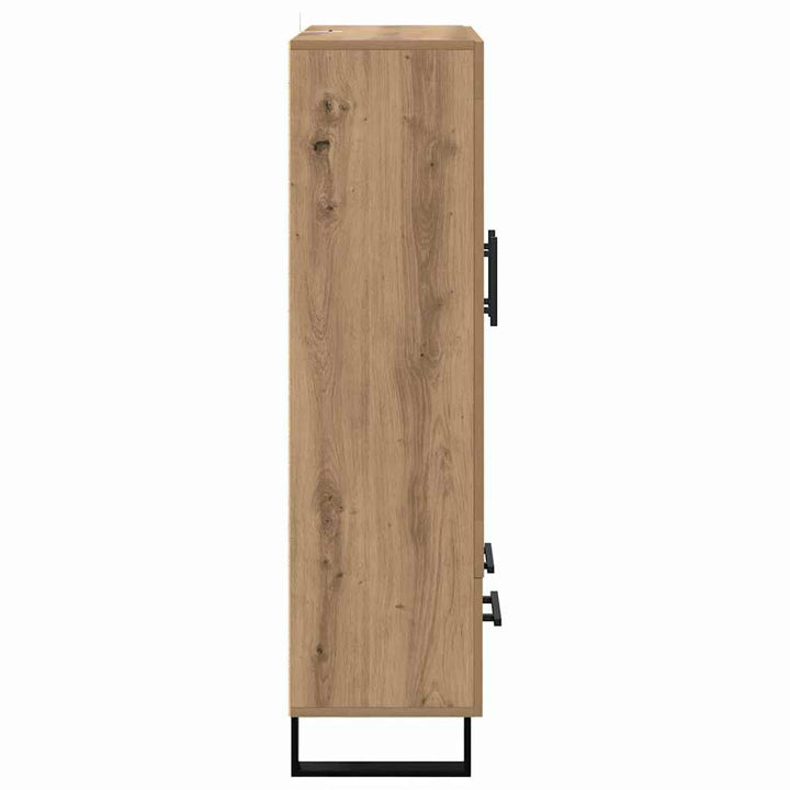 Highboard Artisan Egetræ 69,5 x 31 x 115 cm Konstrueret træ