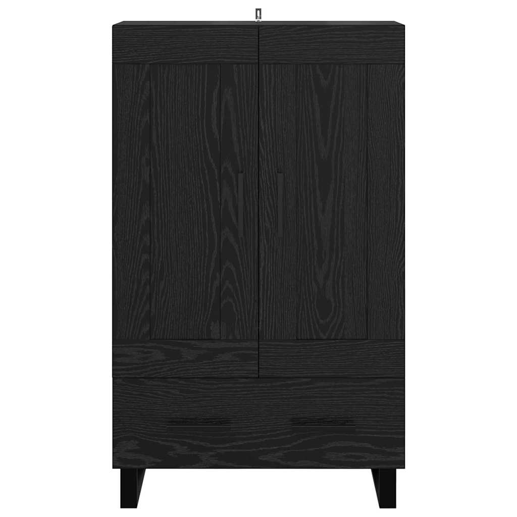 Highboard Sort eg 69,5 x 31 x 115 cm Konstrueret træ