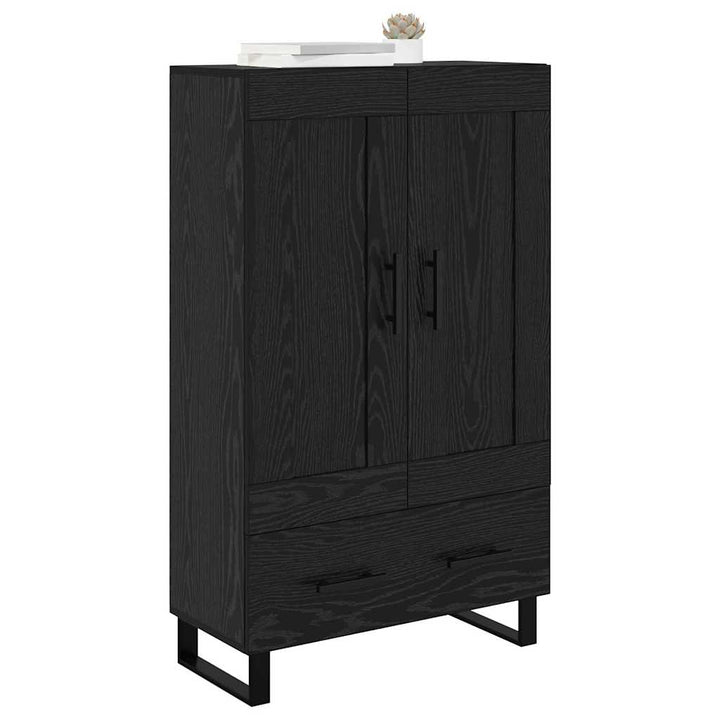 Highboard Sort eg 69,5 x 31 x 115 cm Konstrueret træ