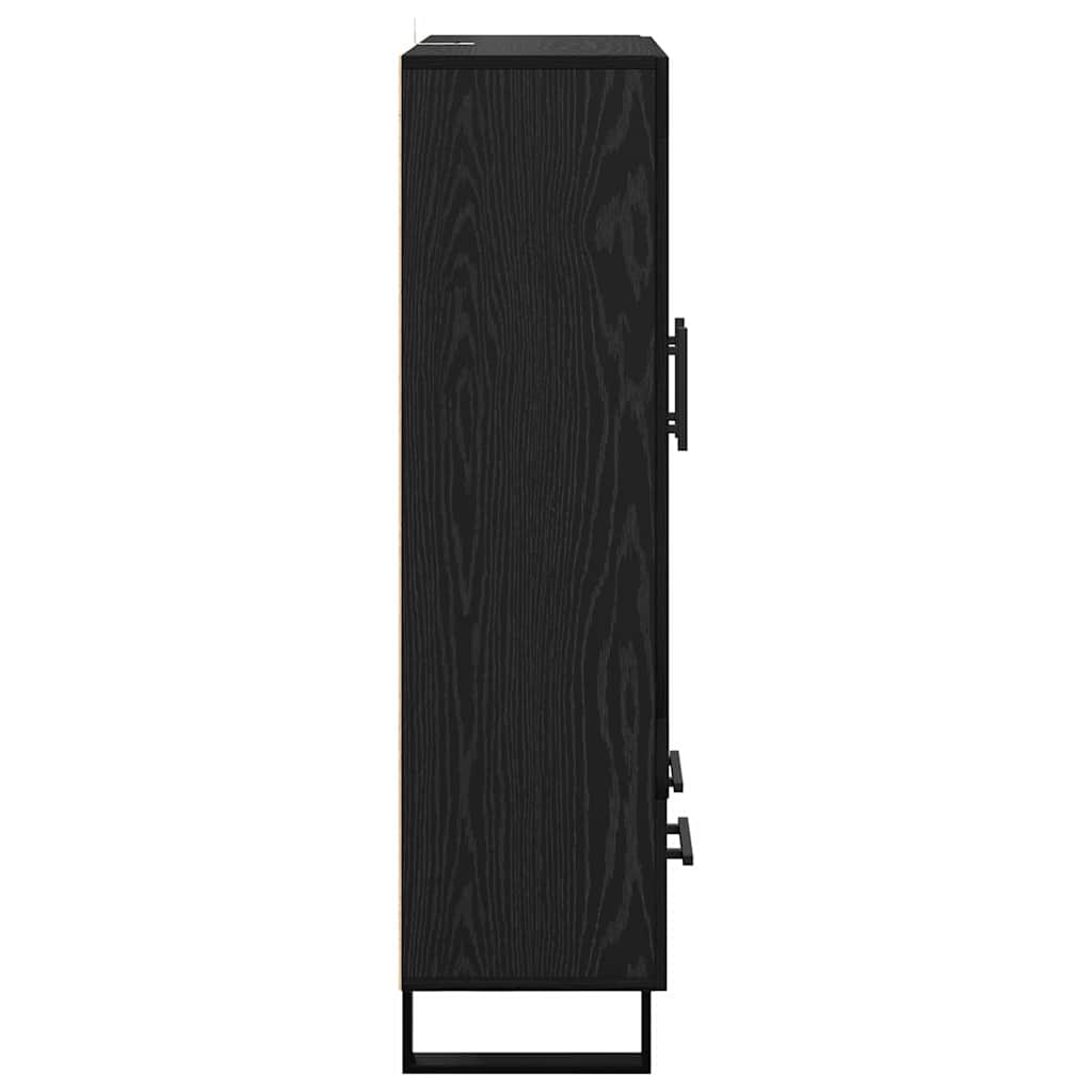 Highboard Sort eg 69,5 x 31 x 115 cm Konstrueret træ