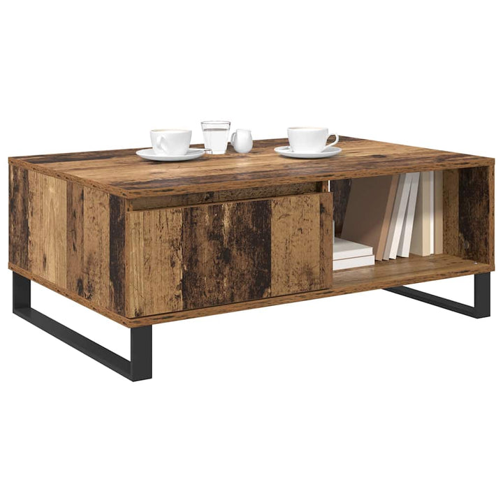 Sofabord Gammelt træ 90 x 60 x 35 cm Konstrueret træ