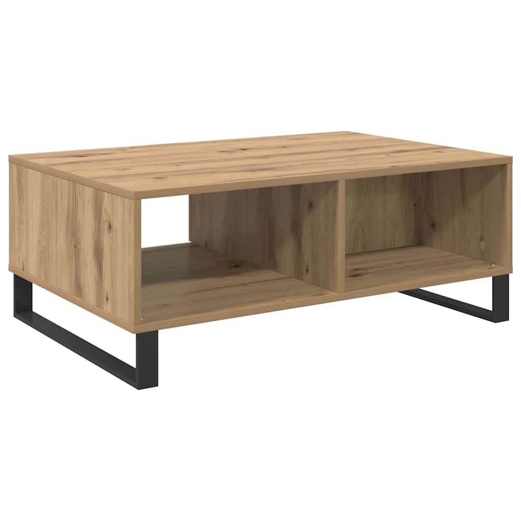 Sofabord Artisan Egetræ 90 x 60 x 35 cm Konstrueret træ
