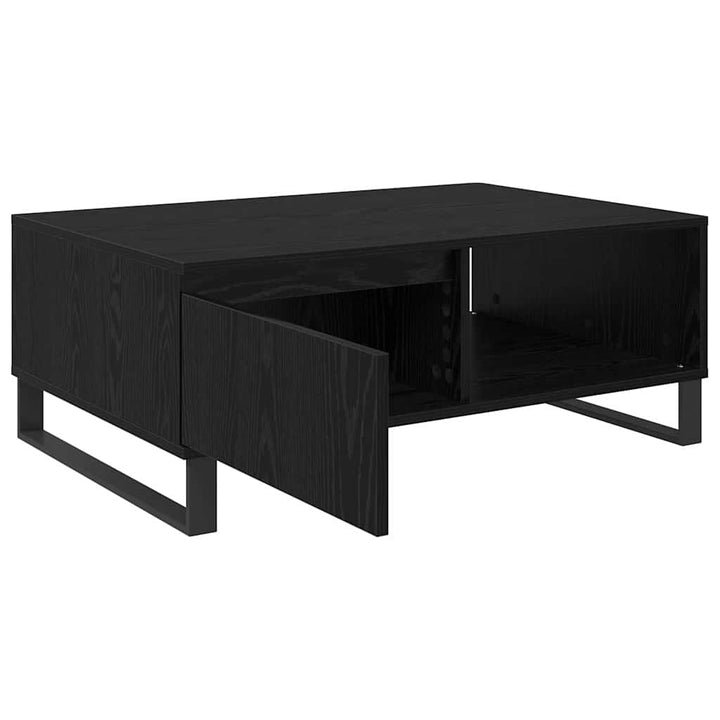 Sofabord Sort eg 90 x 60 x 35 cm Konstrueret træ
