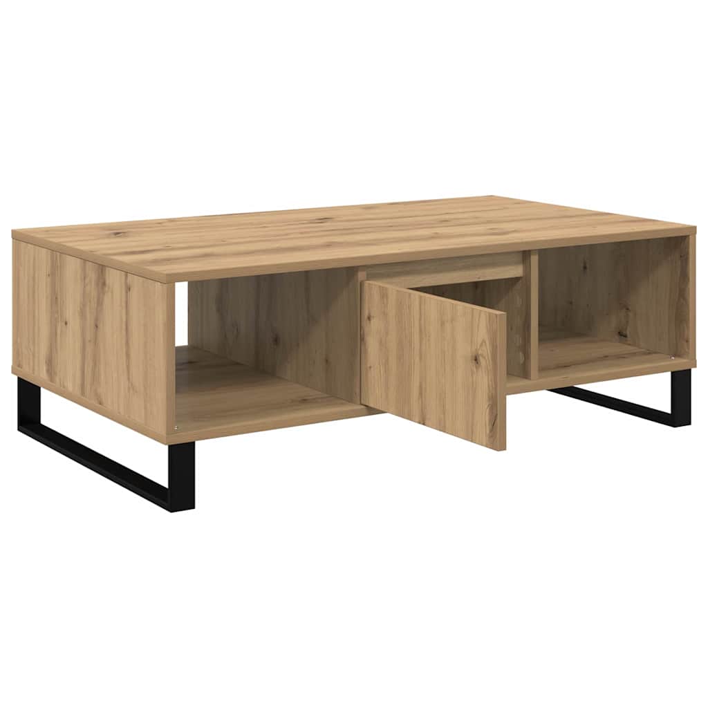 Sofabord Artisan Egetræ 104 x 60 x 35 cm Konstrueret træ