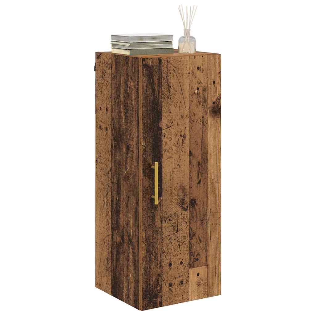 Vægskab Gammelt træ 34,5 x 34 x 90 cm Konstrueret træ