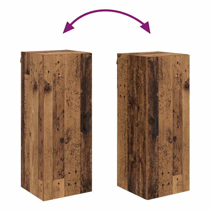 Vægskab Gammelt træ 34,5 x 34 x 90 cm Konstrueret træ