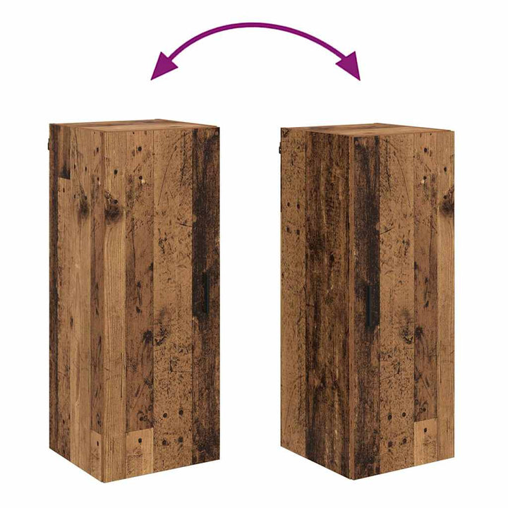 Vægskab Gammelt træ 34,5 x 34 x 90 cm Konstrueret træ