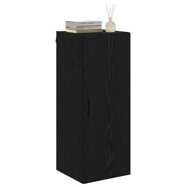 Vægskab Sort eg 34,5 x 34 x 90 cm Konstrueret træ