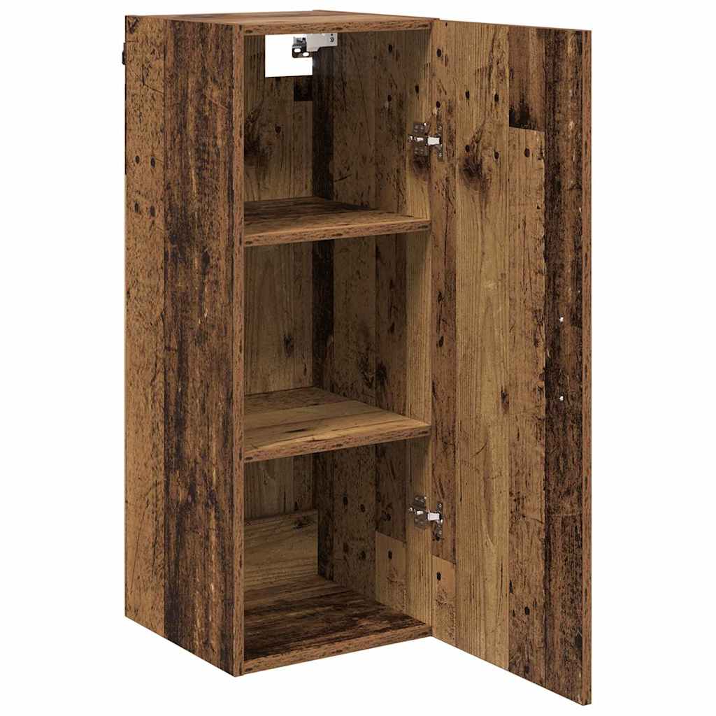 Vægskab Gammelt træ 34,5 x 34 x 90 cm Konstrueret træ