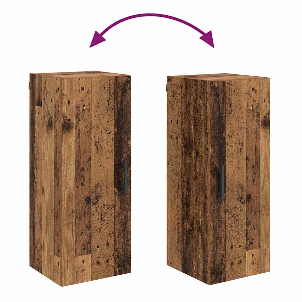 Vægskab Gammelt træ 34,5 x 34 x 90 cm Konstrueret træ